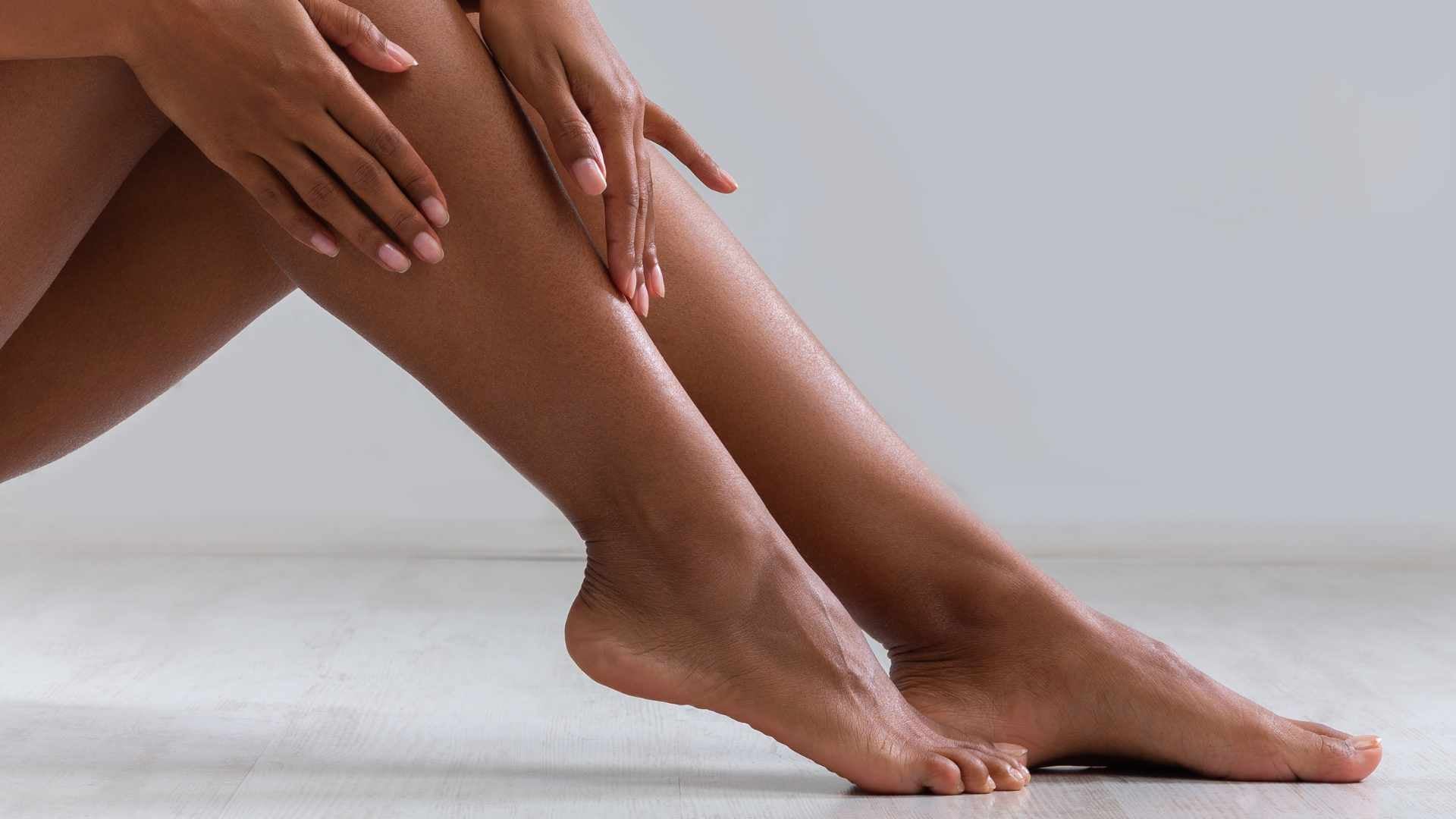 Silky smooth waxed legs.