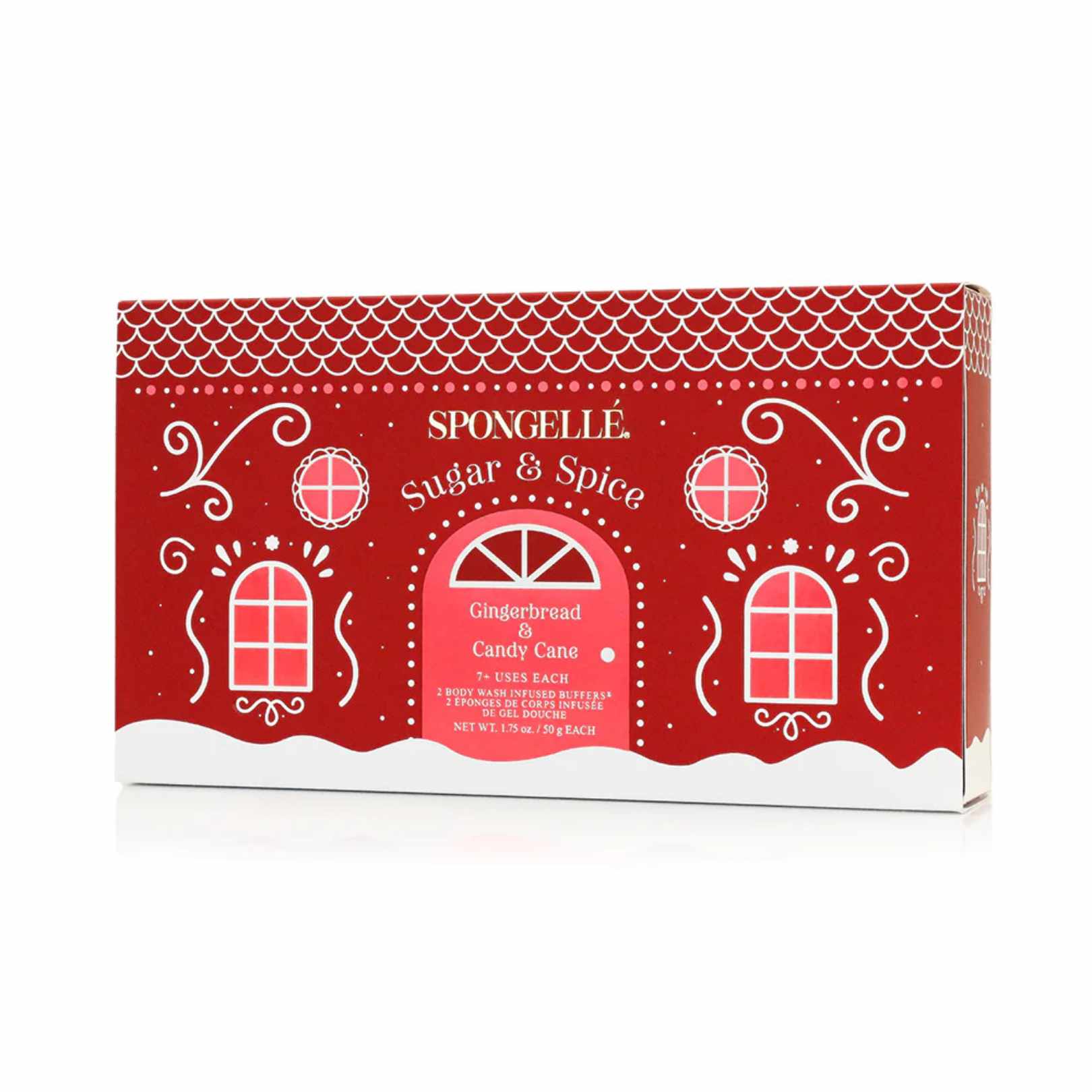 Spongelle Sugar & Spice | Holiday Gingerbread Gift Set